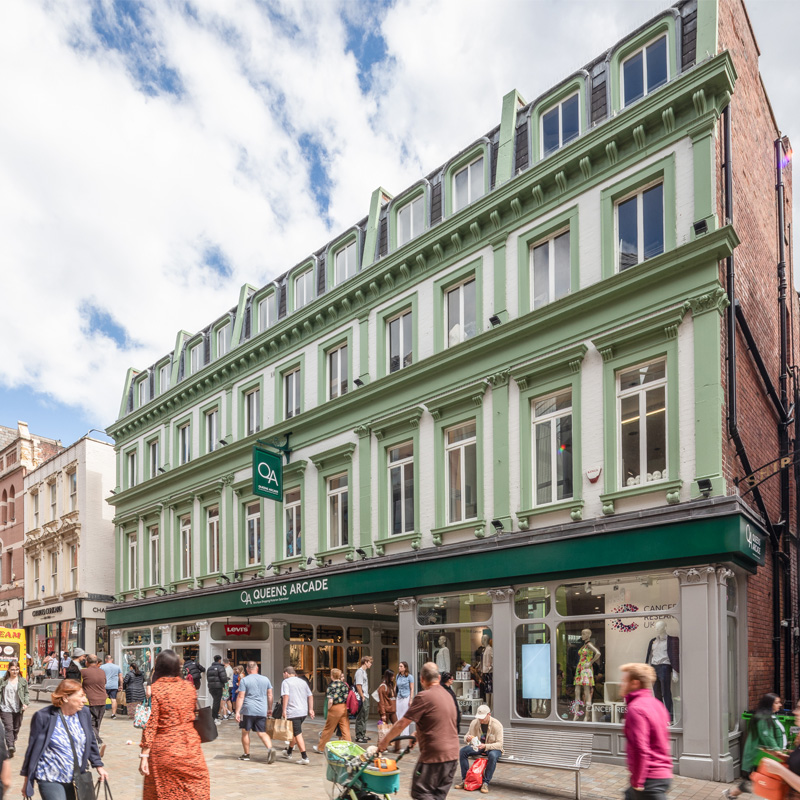 Photo of outside Queens Arcade