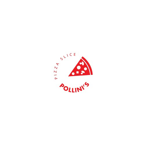 Pollini's Pizza Slice logo